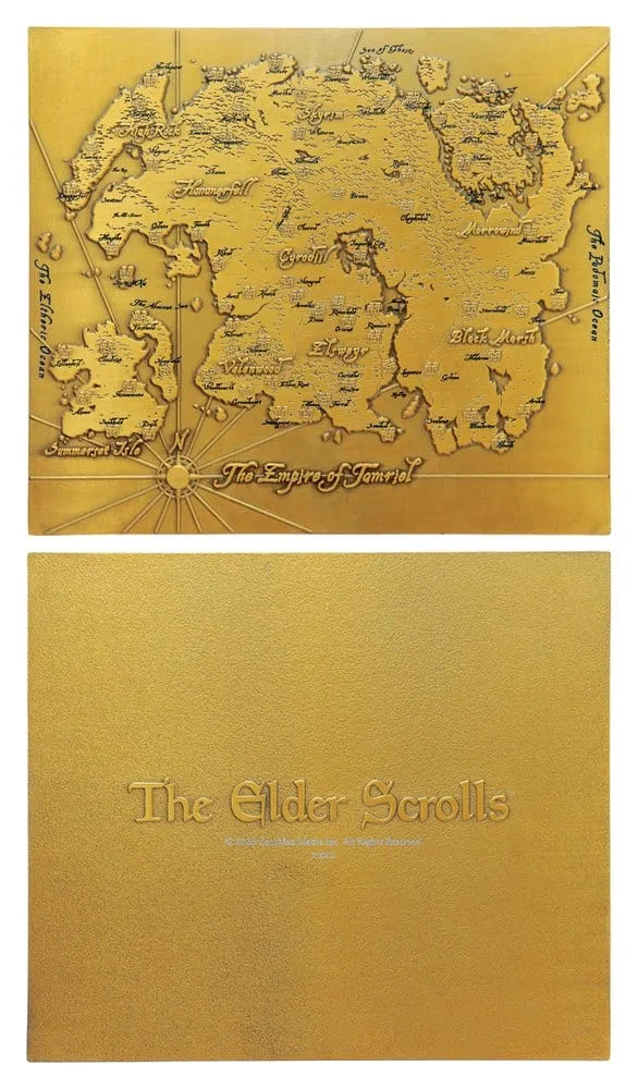 The Elder Scrolls Metal Map Replica – Tamriel 15 x 13 cm 3