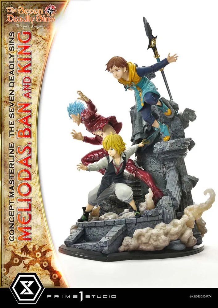 Seven Deadly Sins Statue – Meliodas, Ban and King 55 cm 7