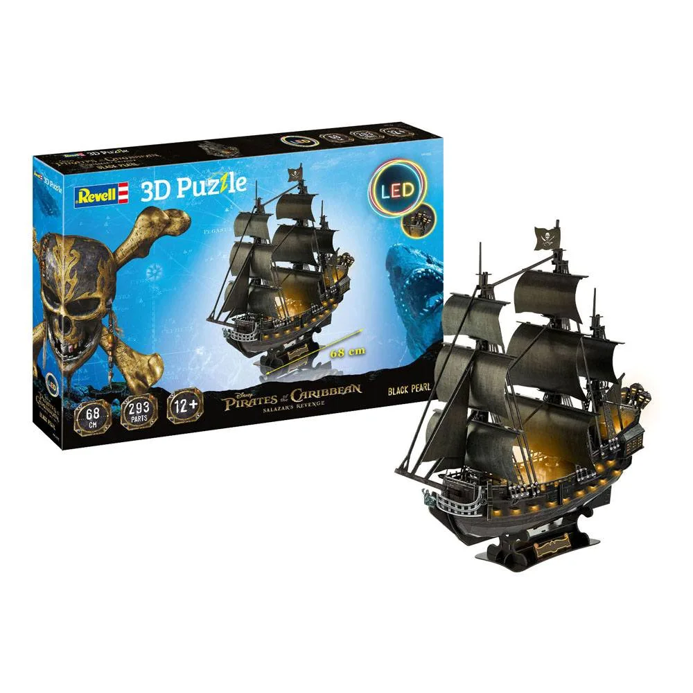 Pirates of the Caribbean 3D Puzzle – Black Pearl LED 68 cm 2