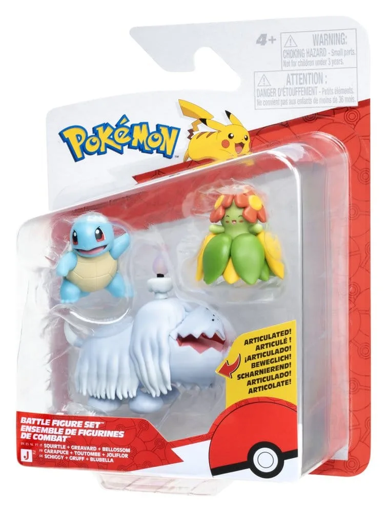 Pokémon Figure Set – Squirtle, Greavard & Bellossom 3-Pack 2