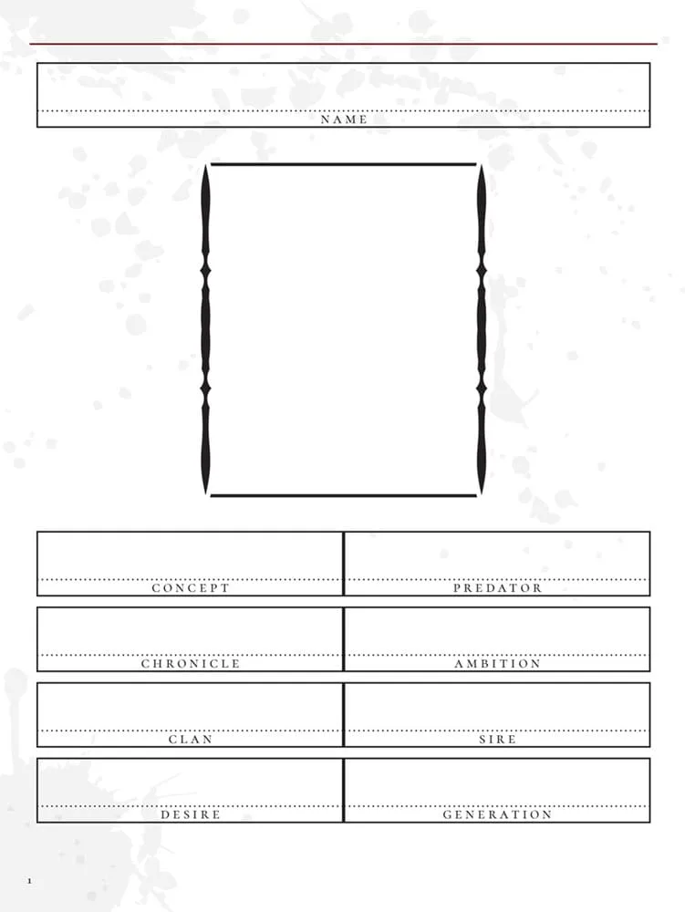 Vampire The Masquerade RPG Journal – 5th Edition English 4
