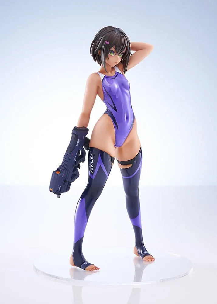 Arms Note Statue – Buchou-chan Purple Swimsuit 22 cm