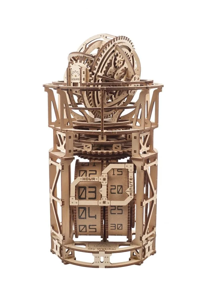 Ugears Wooden Model Kit – Sky Watcher Tourbillon Table Clock 23