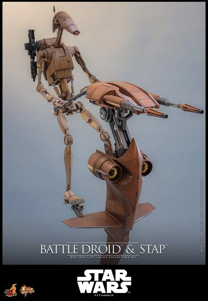 Star Wars Action Figure Set – Battle Droid and STAP 1/6 32 cm 8