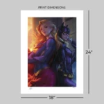 DC Comics Art Print – Supergirl and Batgirl Unframed 61 x 46 cm 6