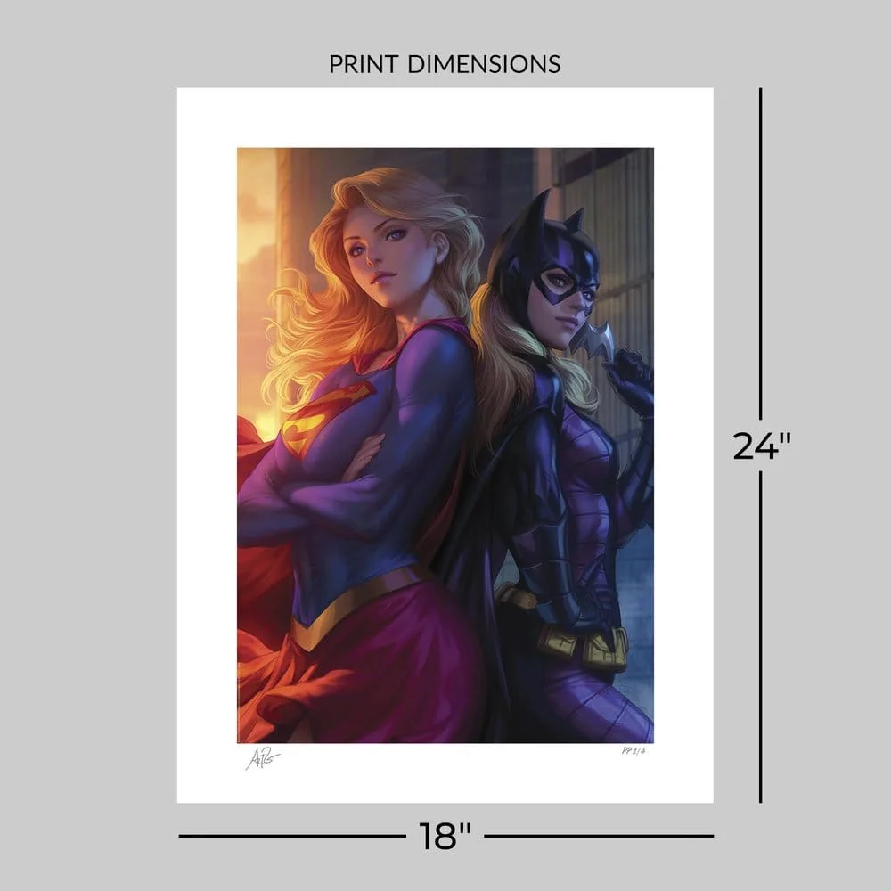 DC Comics Art Print – Supergirl and Batgirl Unframed 61 x 46 cm 6