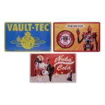Fallout Tin Signs – Three-Brand Pack 28 x 17.5 cm 1
