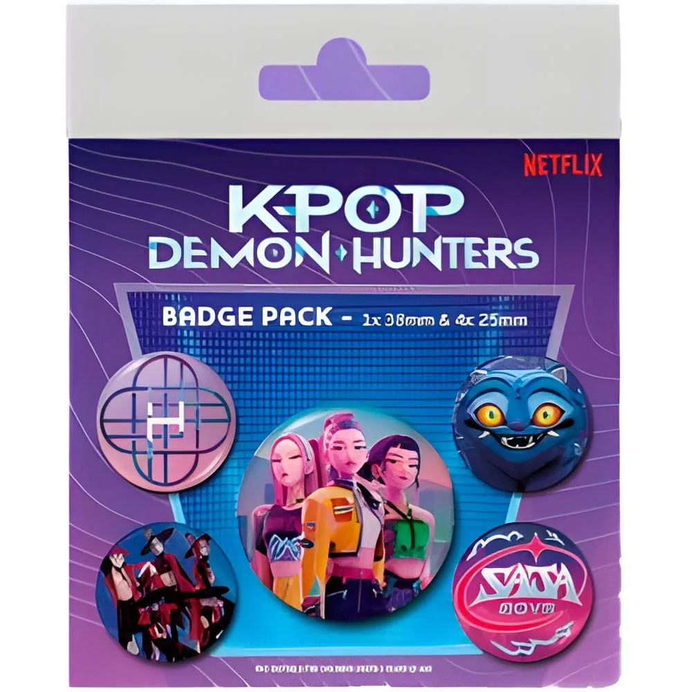 KPop Demon Hunters Pin-Back Buttons – 5-Pack