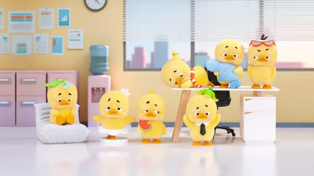 Upset Duck Plush Figures – Stop the Spiral Blind Box Display of 6 3