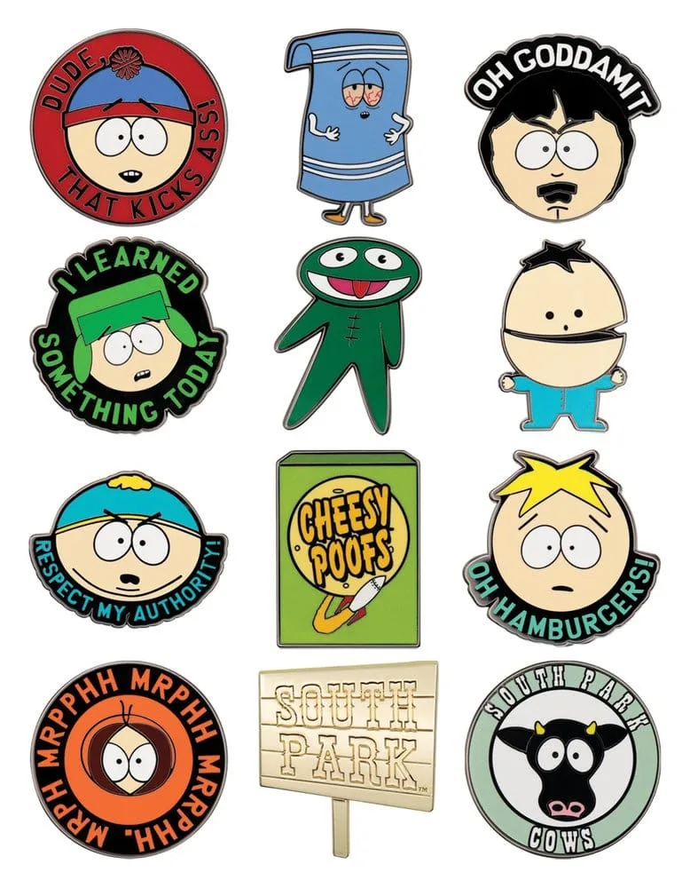 South Park Mystery Pin Display – 12 Blind Pins