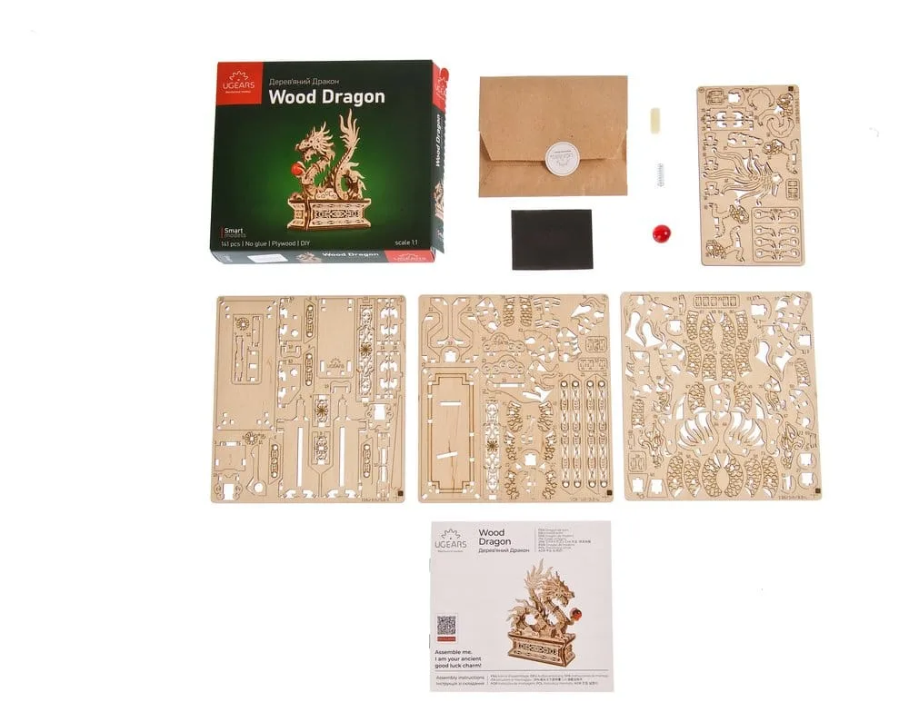 Ugears Wooden Model Kit – Wood Dragon 2
