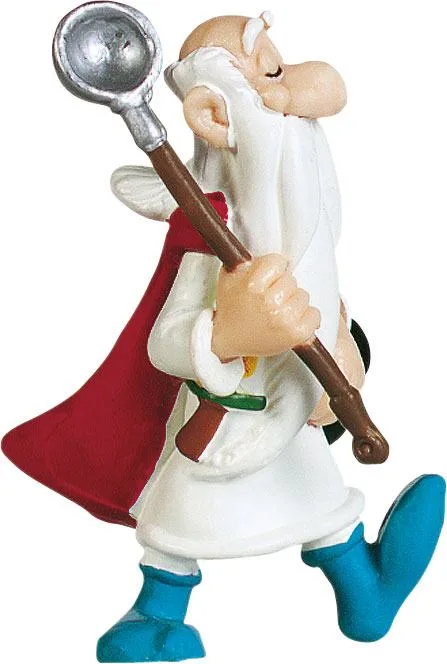 Asterix Figure – Getafix with Cauldron 8 cm