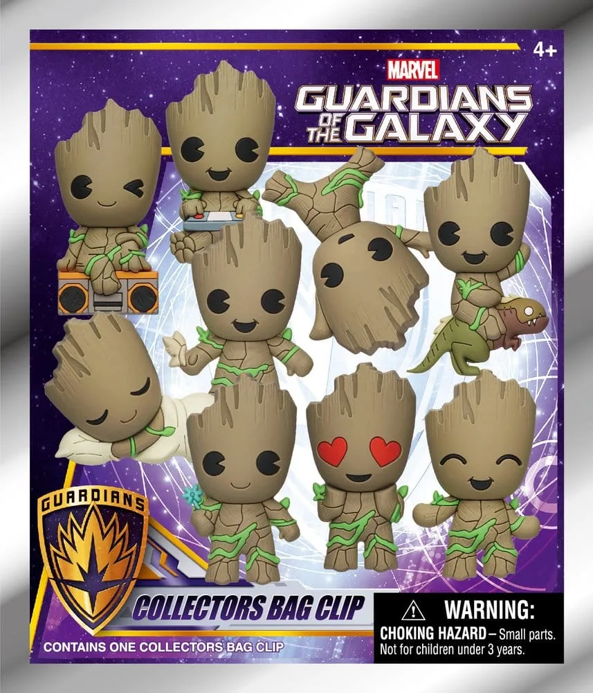 Marvel Bag Clips – Groot Series 1 Blind Bag Display 24-Pack 3