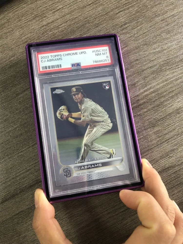 PSA Graded Card Slab Protector – Purple Magnetic Case 2
