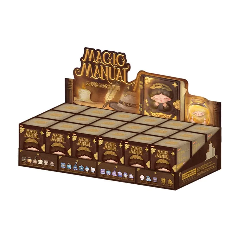 Yumo Blind Box Figures – Magic Manual Mini 18-Box Display 5 cm