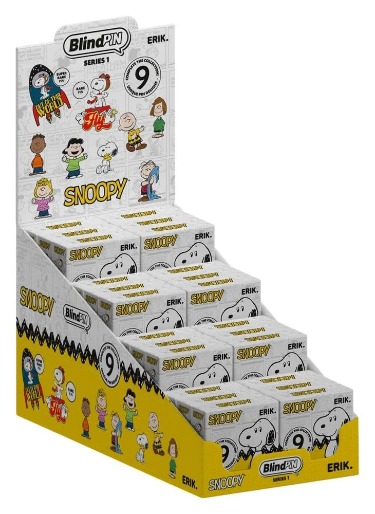 Peanuts Pin Badges – Series 1 Display of 24 Approx 5 x 5 cm