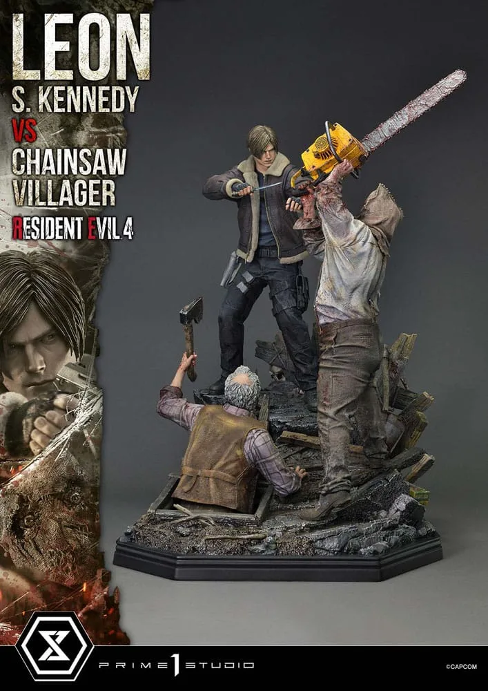 Resident Evil 4 Statue – Leon vs Chainsaw Villager Bonus 76 cm 19