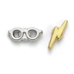 Harry Potter Earrings – Lightning Bolt and Glasses 10 mm 1