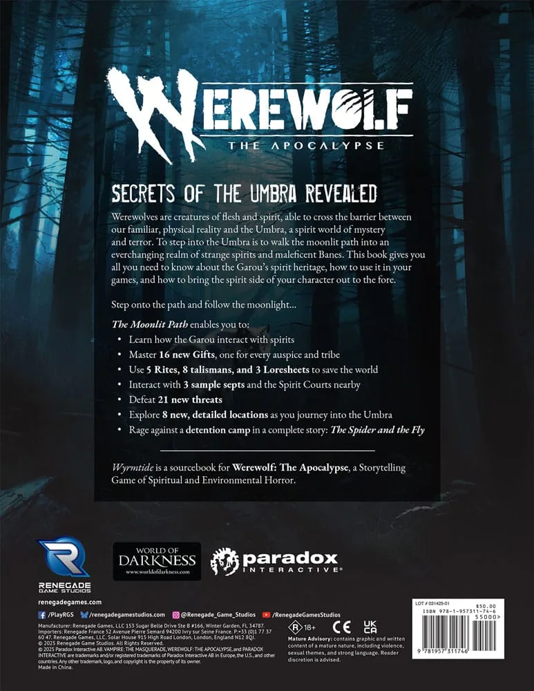 Werewolf The Apocalypse RPG Sourcebook – The Moonlit Path 2