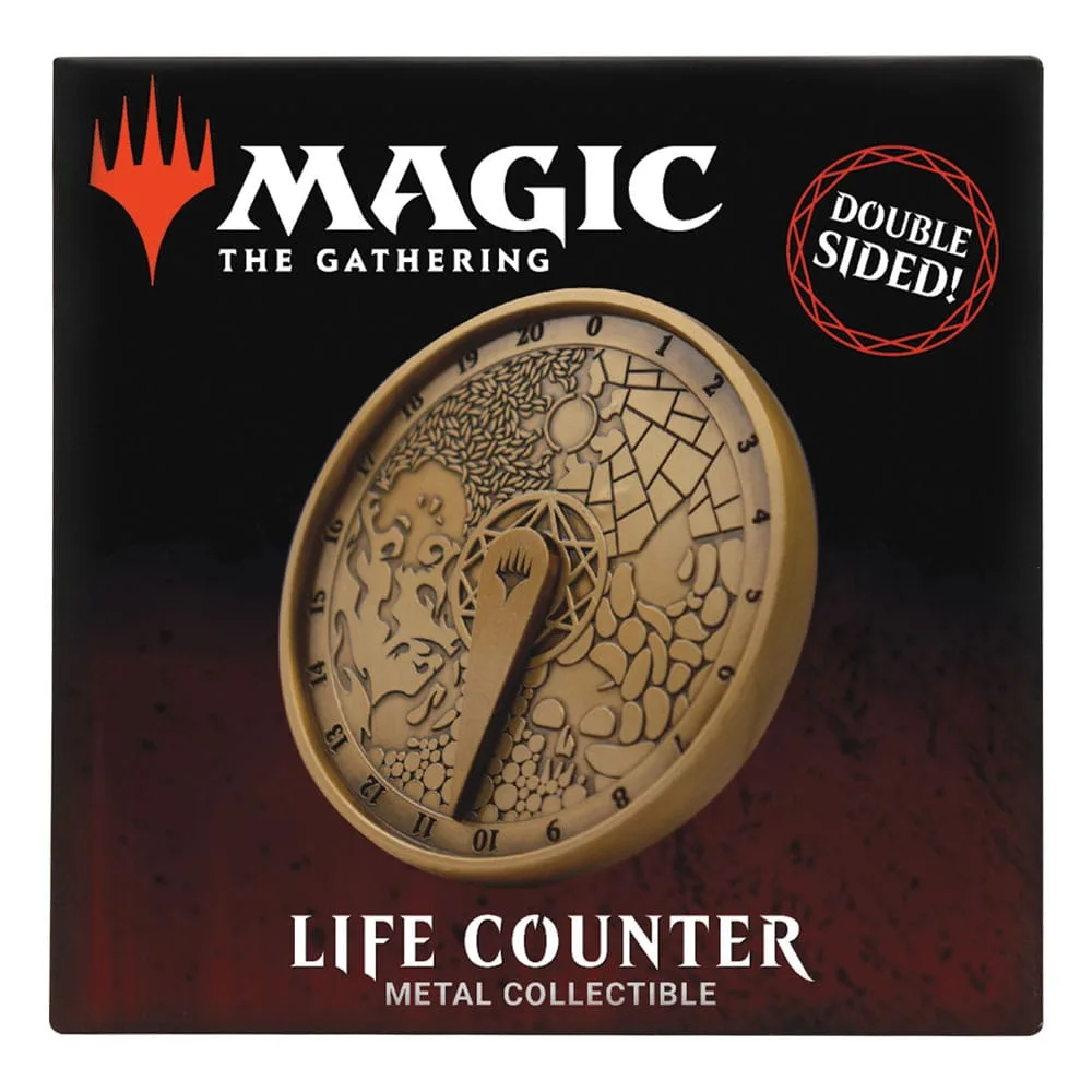 Magic the Gathering Life Counter – Antique Gold Finish 7 cm 5