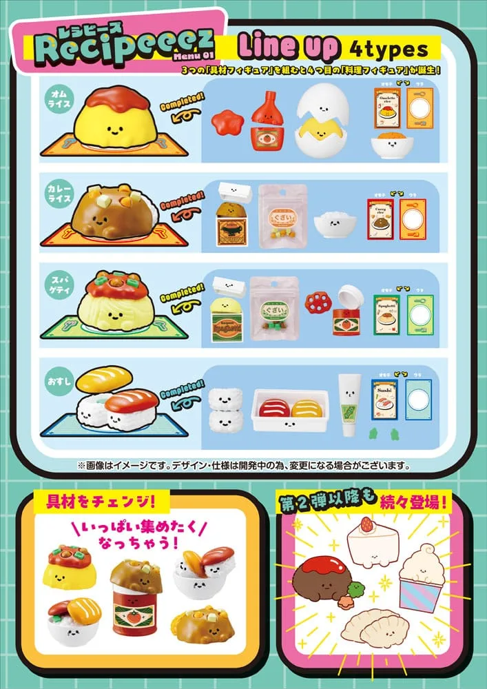 Recipeeez Minifiguren-Set – Menu 01, 4 Figuren je 3 cm 14