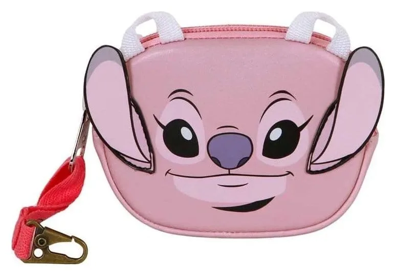 Lilo and Stitch Coin Purse – Pink Angel Face 9 x 12 x 2 cm