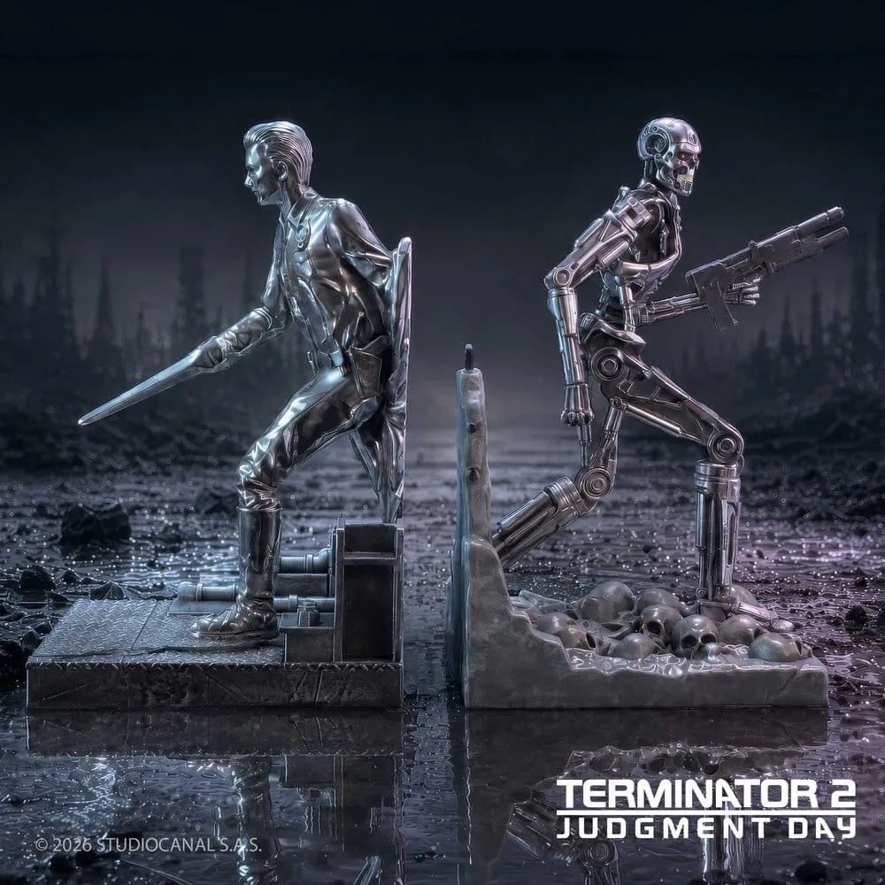 Terminator 2 Bookends – T-1000 vs T-800 19 cm 5