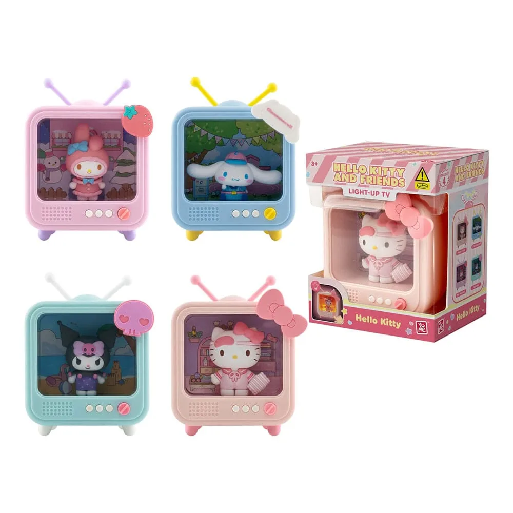 Sanrio Mini Lights – Hello Kitty and Friends TV Display 8 cm