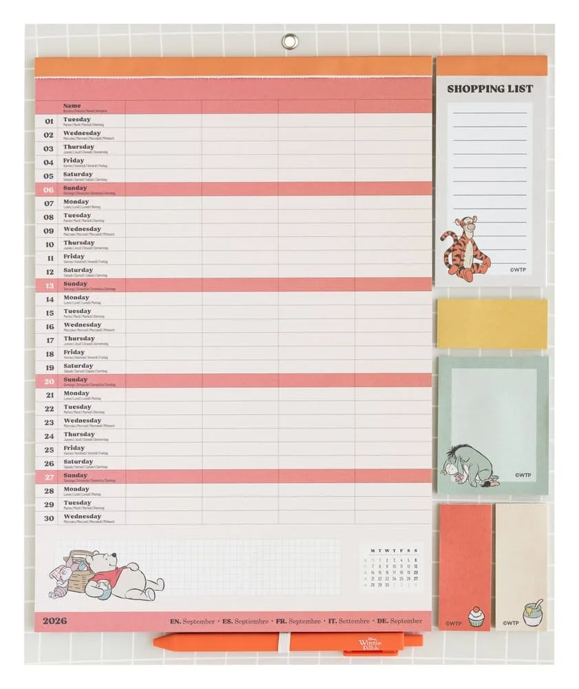 Winnie the Pooh Magnetic Planner – 2026/27 30 x 35 cm 3