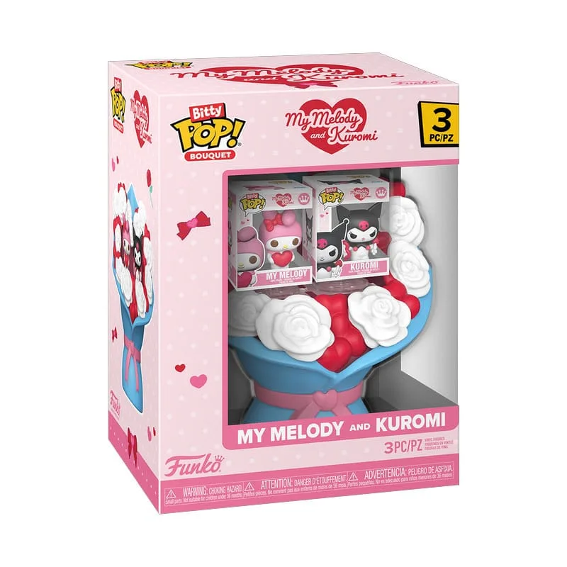 Sanrio Vinyl Figure Set – My Melody and Kuromi Valentine 4 cm 2
