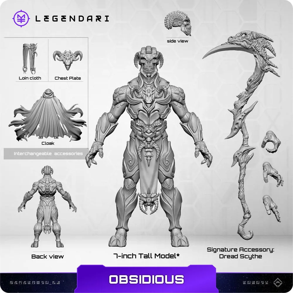Legendari Action Figure – Obsidious 1/10 Scale 18 cm 5