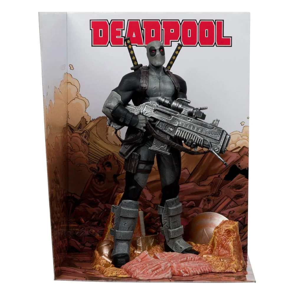 Marvel PVC Statue – Deadpool Grey Suit Chase 1/6 Scale 27 cm