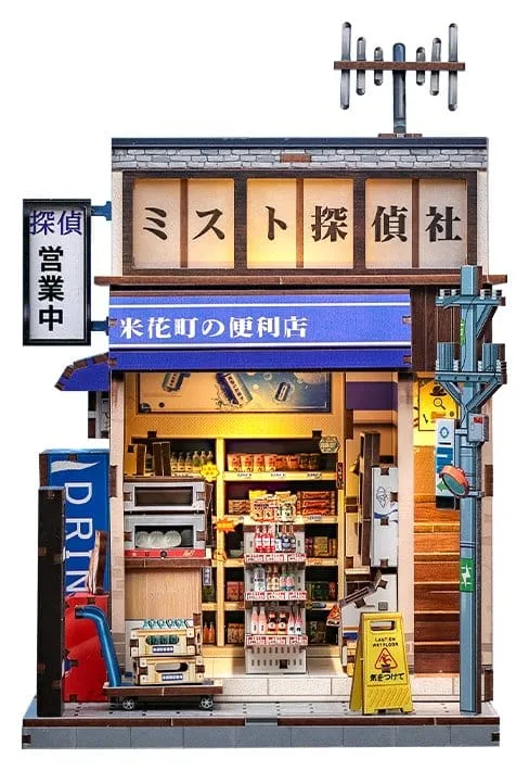 Miniature House Model Kit – Beika-cho Convenience Store 22 x 15 cm