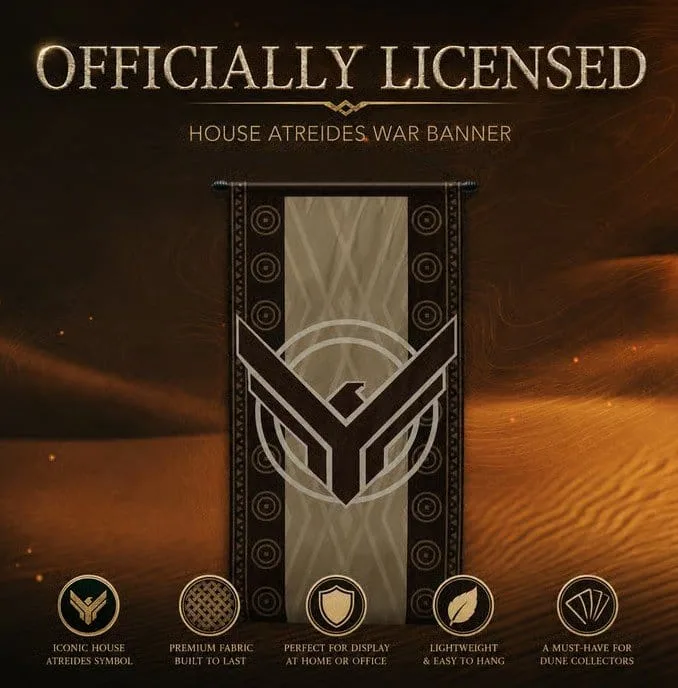 Dune War Banner Replica – House Atreides 1/1 Scale 3
