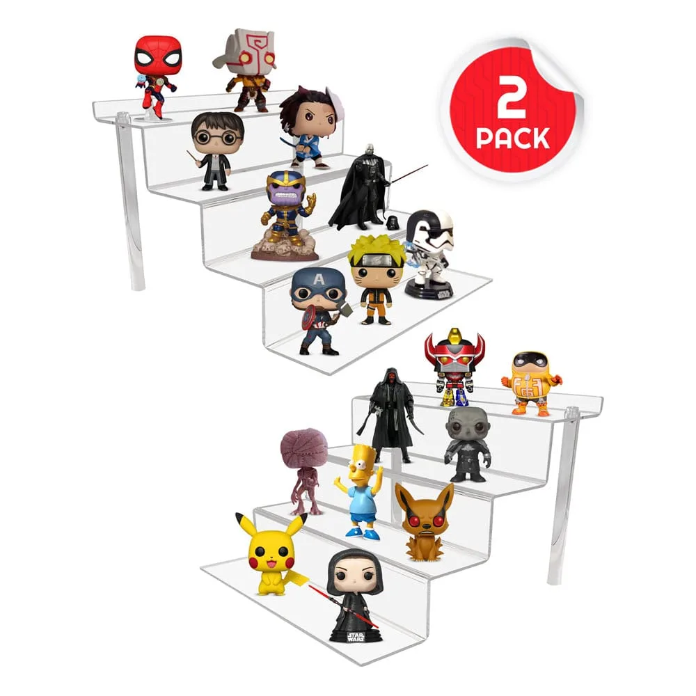 Evoretro Shelf Risers – RS6 Acrylic 2-Pack 37 cm 2