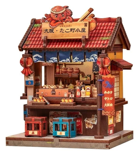 CuteBee Miniature House Model Kit – Osaka Takoyaki 12 x 9 cm
