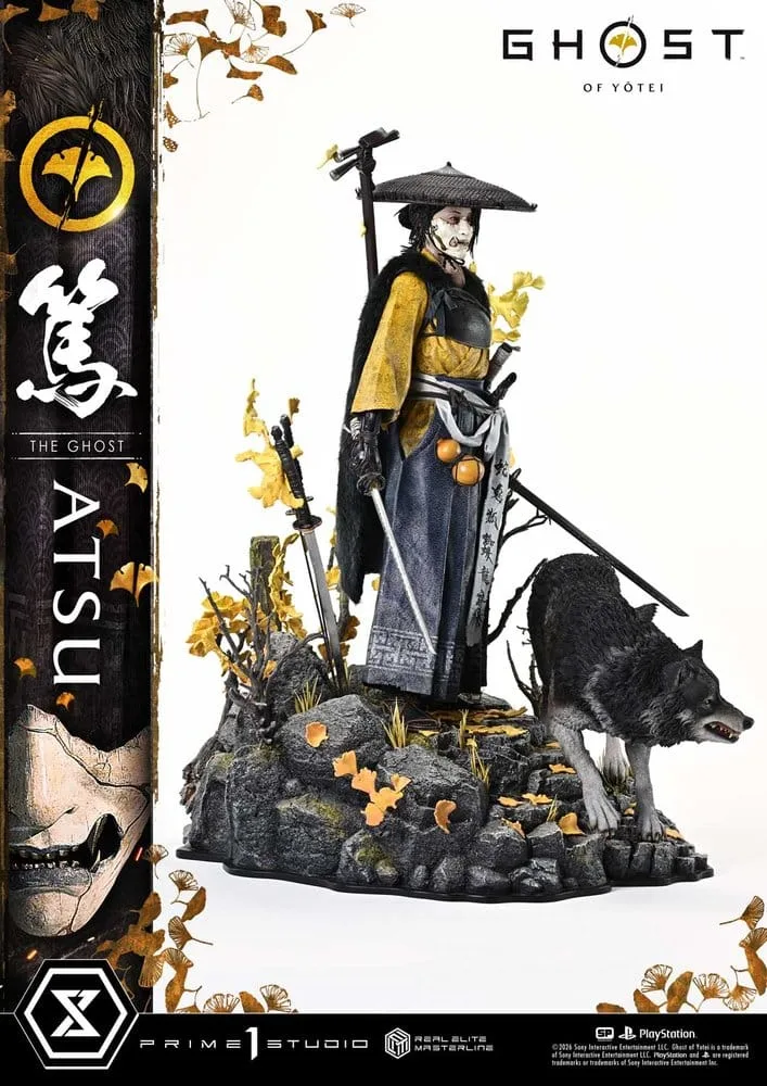 Ghost of Yotei Statue – Real Elite Masterline Atsu 59 cm 13