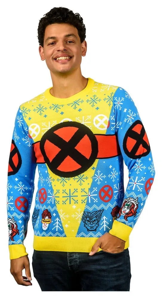 X-Men Christmas Sweater – Retro Uniform Design L