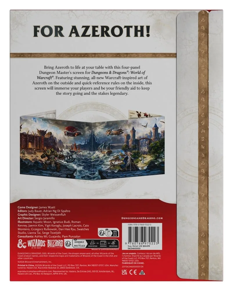 D&D World of Warcraft Spielleiterschirm – Englische Ausgabe 5
