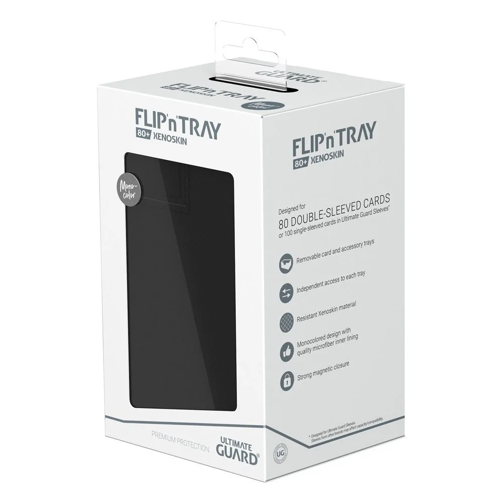 Ultimate Guard Deck Box – Flip’n’Tray 80+ Xenoskin Black 8
