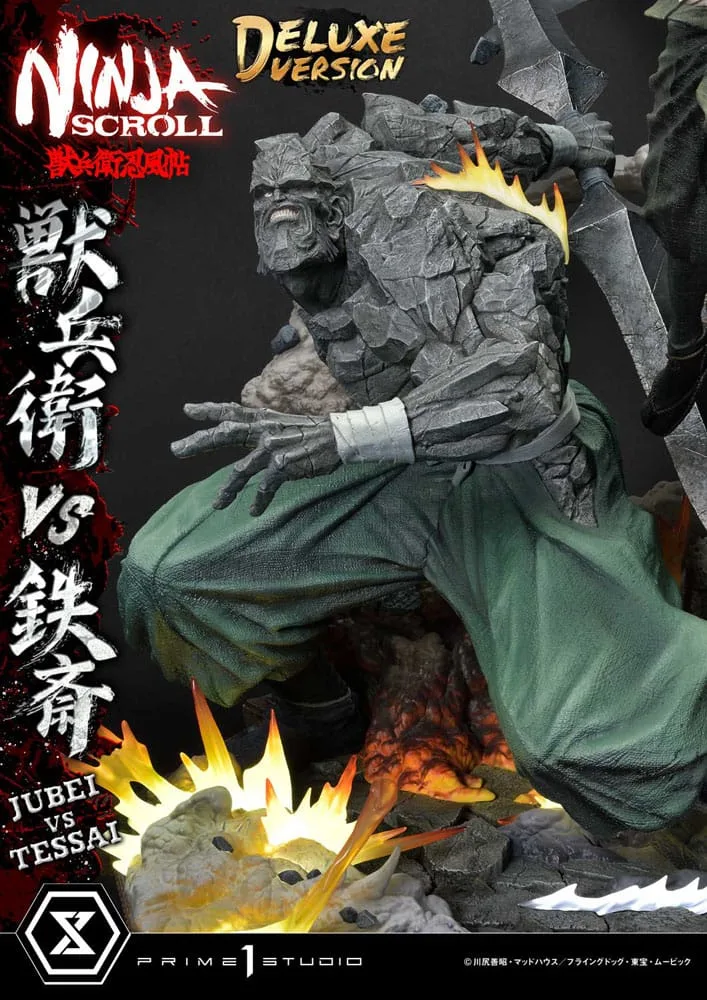 Ninja Scroll Statue – Jubei vs Tessai Deluxe 101 cm 9