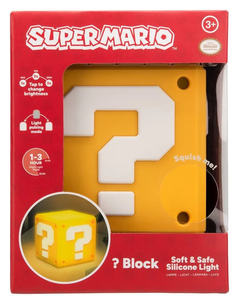 Super Mario Light – SquishyGlo Question Block 13 cm 2