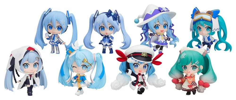Hatsune Miku Mini Figures – Snow All Stars Vol 1 Eight Blind Boxes 8 cm