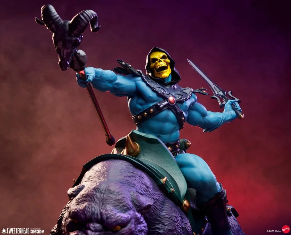 Masters of the Universe Beeld – Skeletor en Panthor 81 cm 3