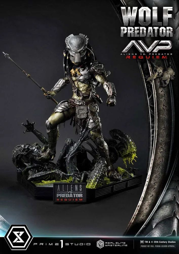 Alien vs. Predator Statue – Requiem Wolf Predator Deluxe 95 cm