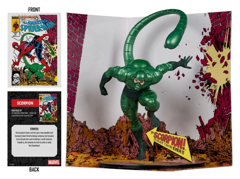 Marvel PVC Statue – Scorpion Metallic Gold Label 18 cm 3
