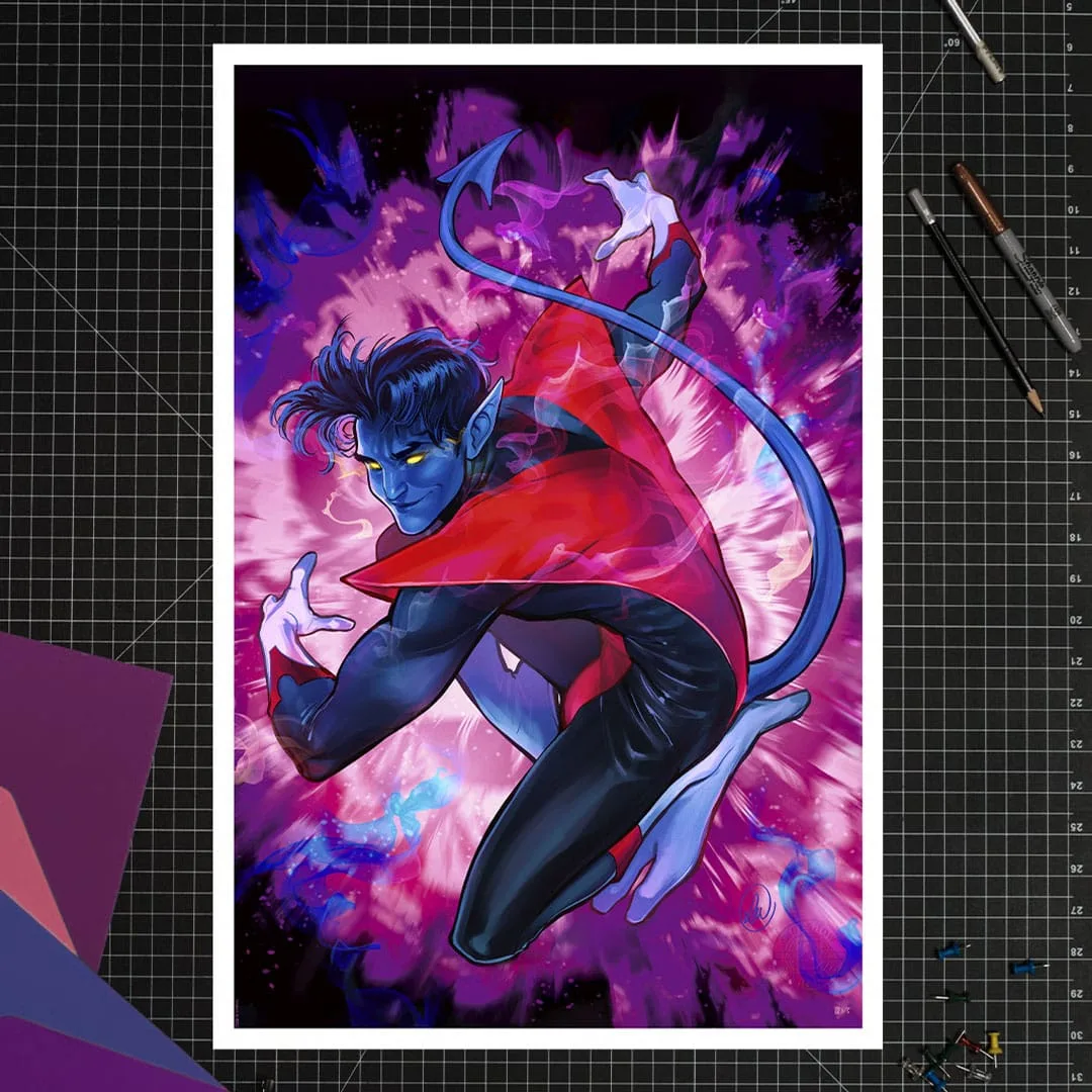 Marvel Art Print – Nightcrawler Unframed 41 x 61 cm 2