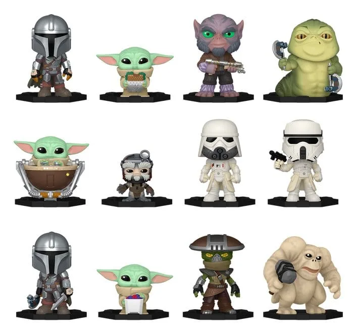 Star Wars Mini Figures – Mandalorian and Grogu Series 2 12-Pack 5 cm