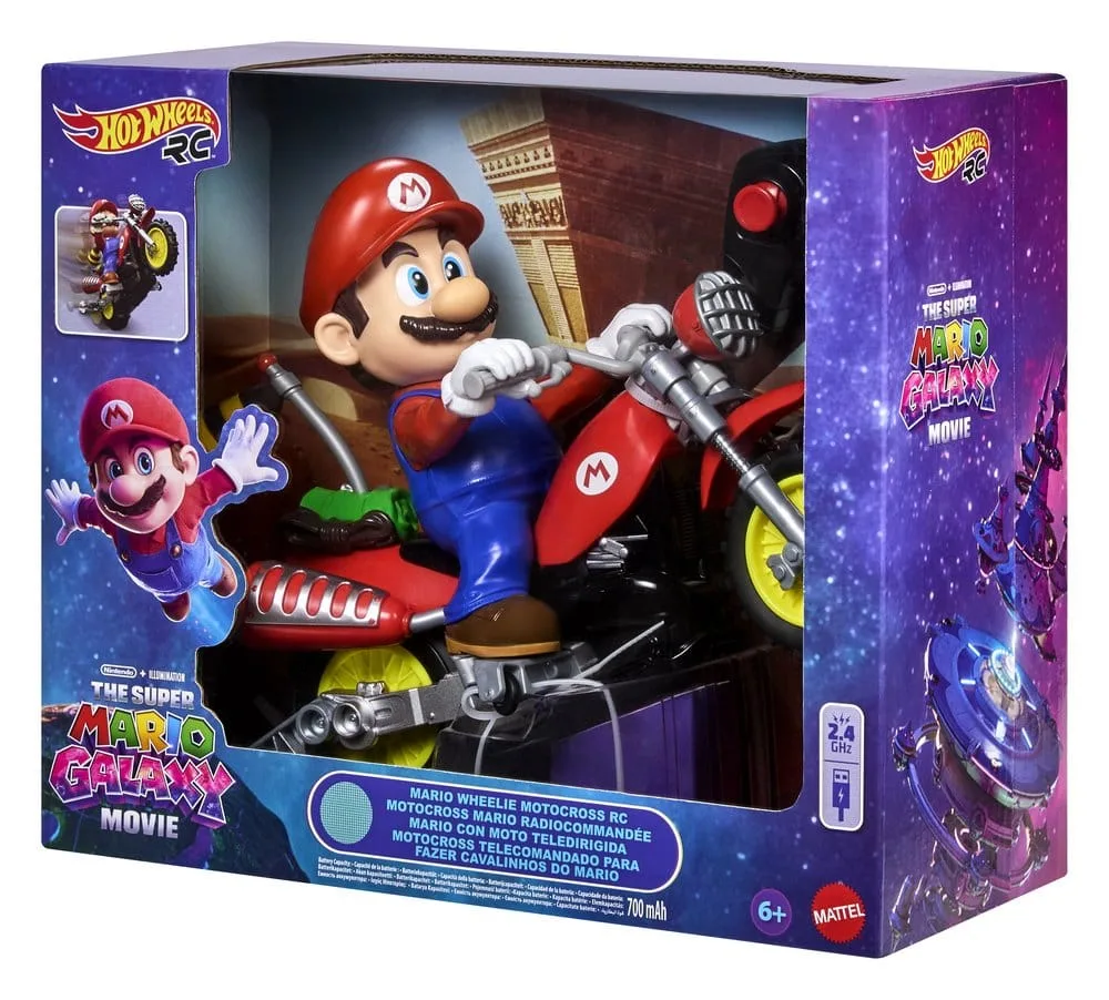 Super Mario Galaxy Movie RC Vehicle – Mario Wheelie Motocross 8