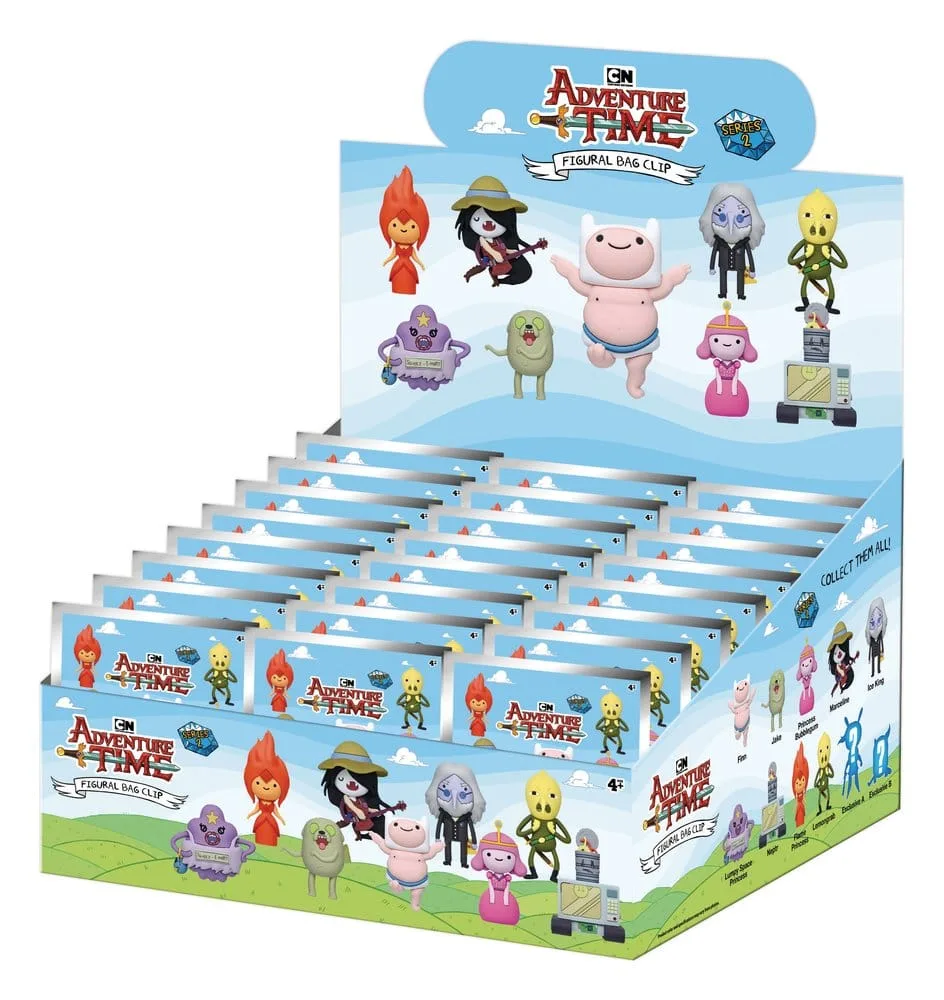 Adventure Time Bag Clips – Series 2 Blind Bag Display of 24